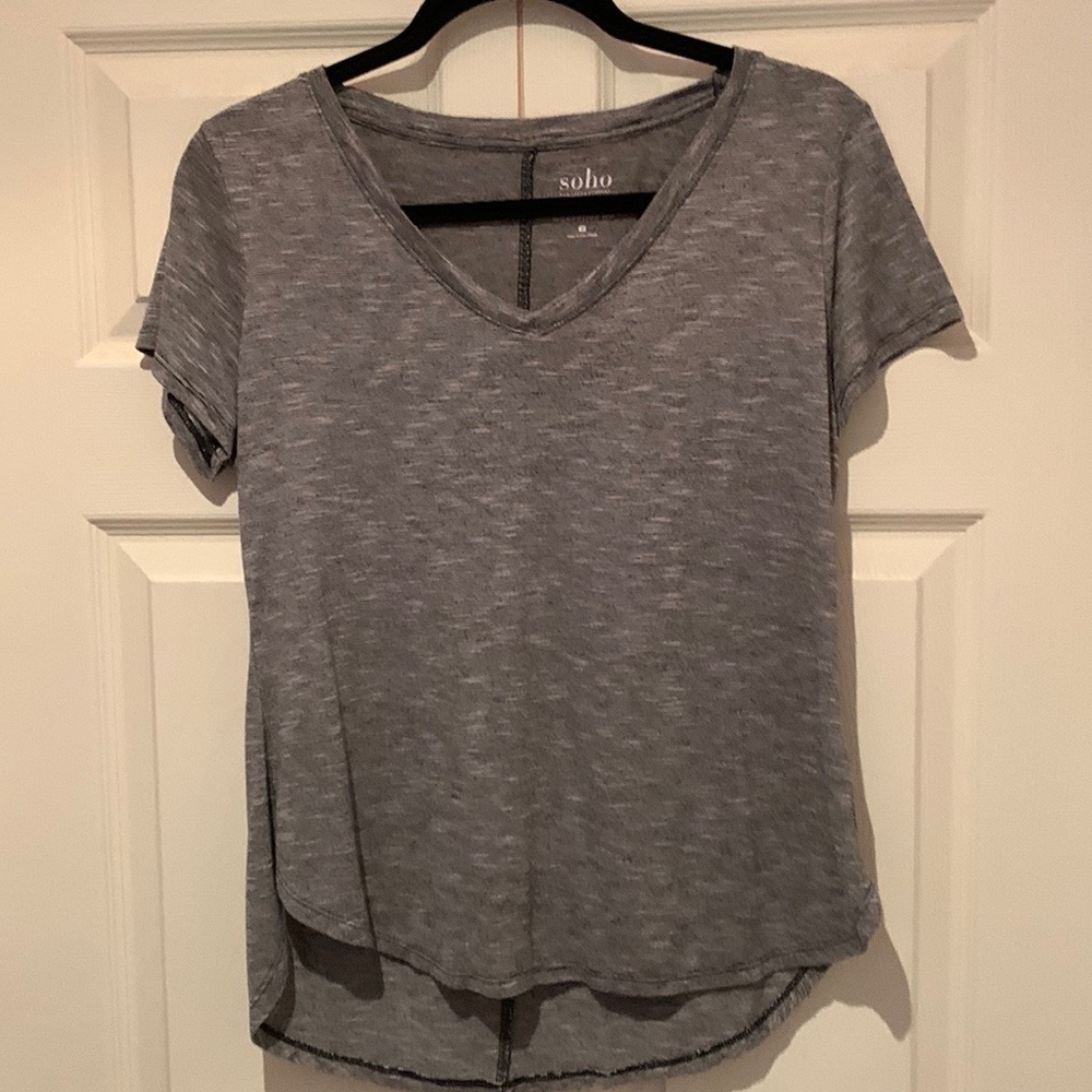 Womens short sleeve black and white top Final Sale - Picture 1 of 2